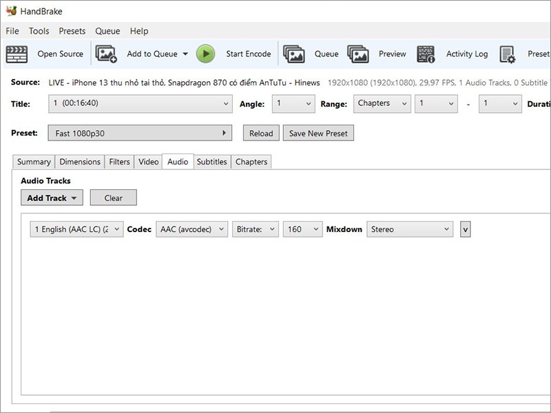 Lọc tách âm thanh đơn giản khỏi video