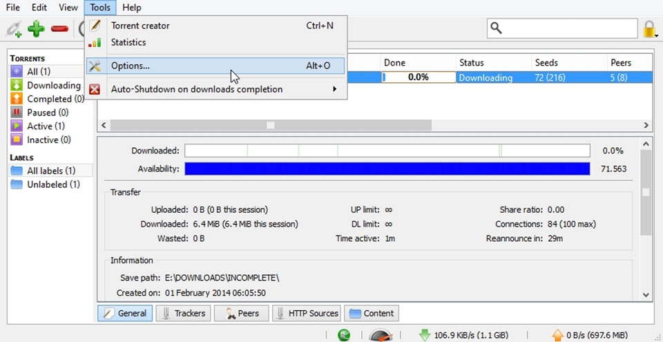 qBittorrent - Ảnh 05