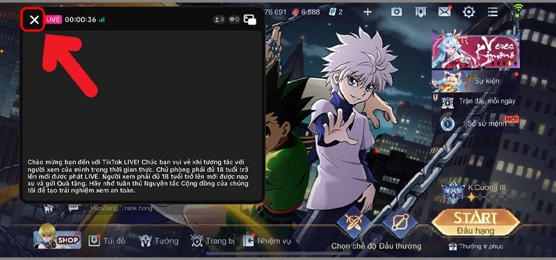 live game trên tiktok hình 4.22