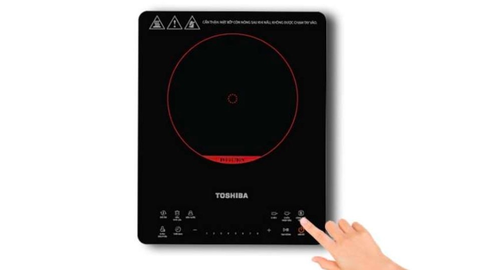 Cách bật/tắt bếp từ Toshiba