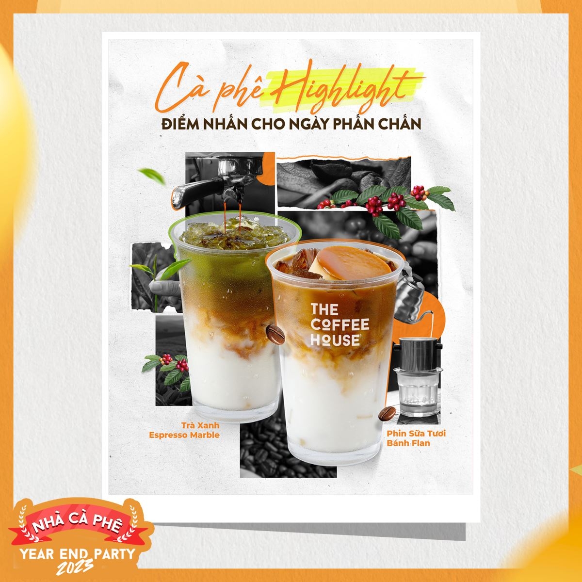 Poster giới thiệu món mới của The Coffee House
