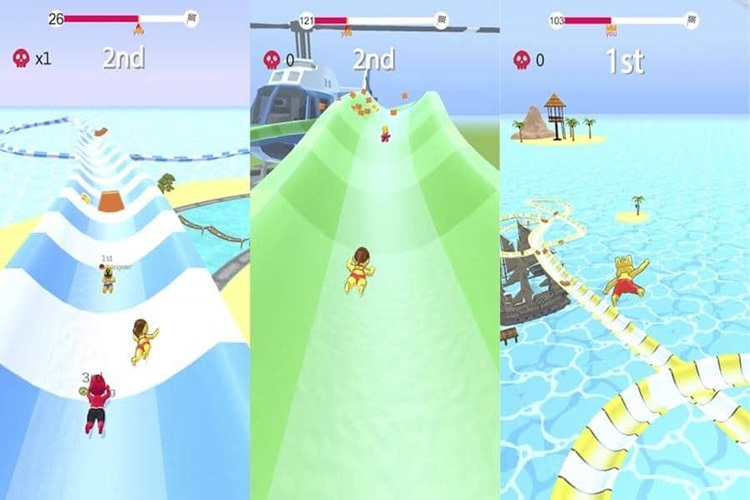 Game Aquapark.io - Trải nghiệm trượt máng nước, hất đối thủ cực hài hước, vui nhộn - Hình 3