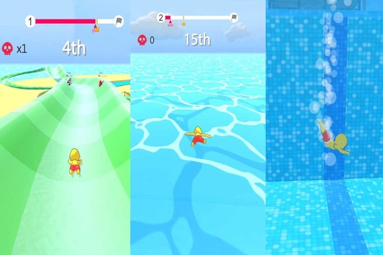 Game Aquapark.io - Trải nghiệm trượt máng nước, hất đối thủ cực hài hước, vui nhộn - Hình 5