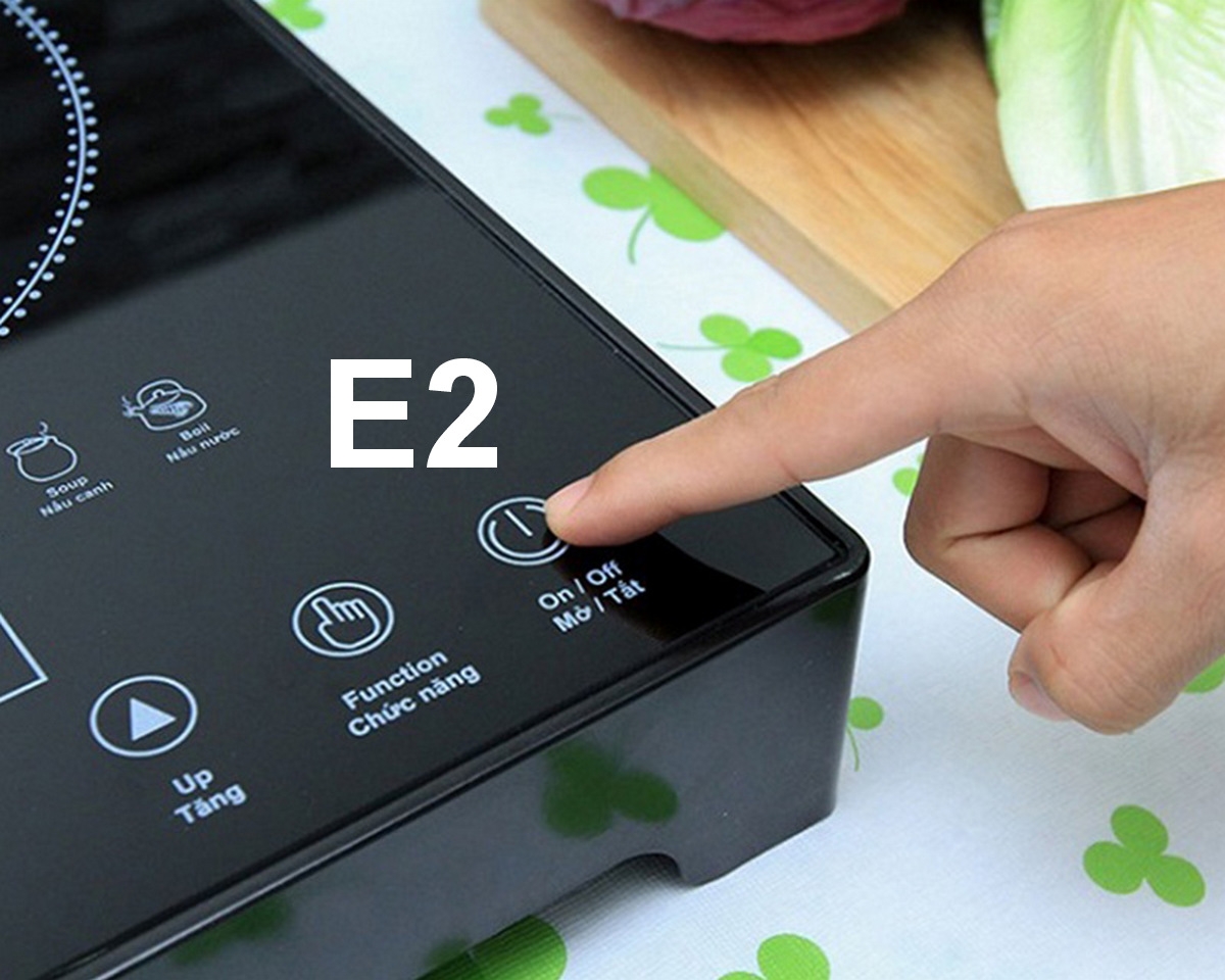 bếp hồng ngoại Sanaky báo lỗi E2 - hình 2