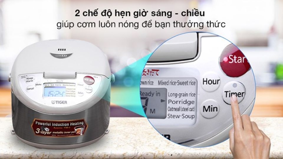 Cách hẹn giờ nấu cơm