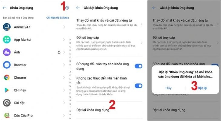 cách hiển thị lại ứng dụng trên Realme sau khi đã ẩn