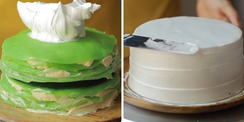 cách làm bánh crepe sầu riêng ngàn lớp - Ảnh 17