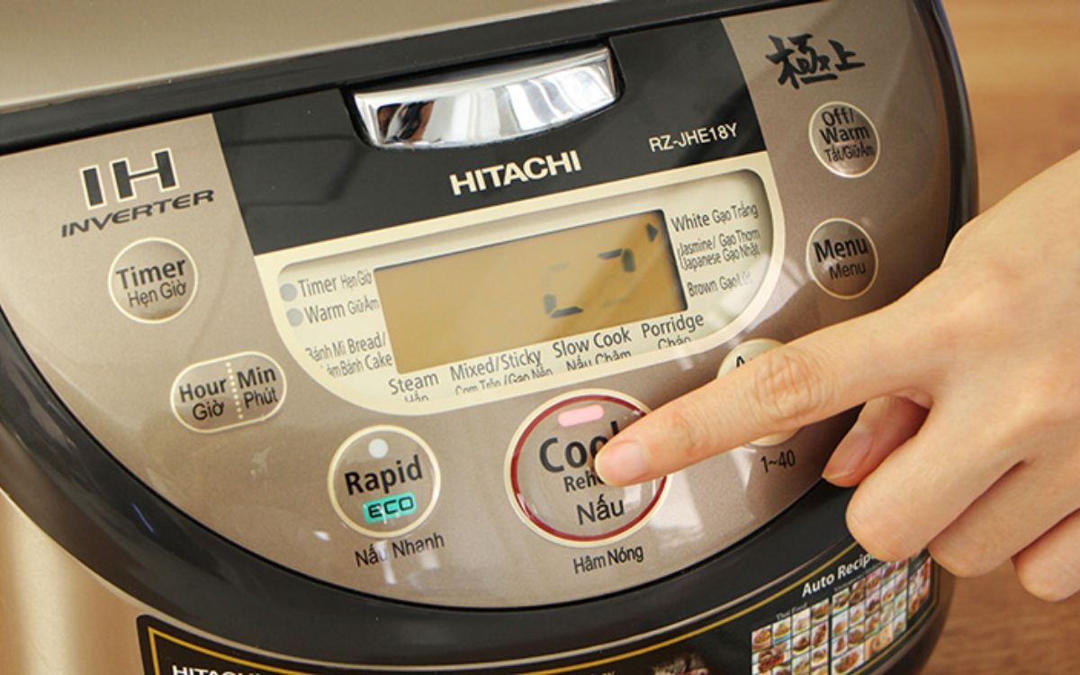 Sử dụng chức năng nấu cơm