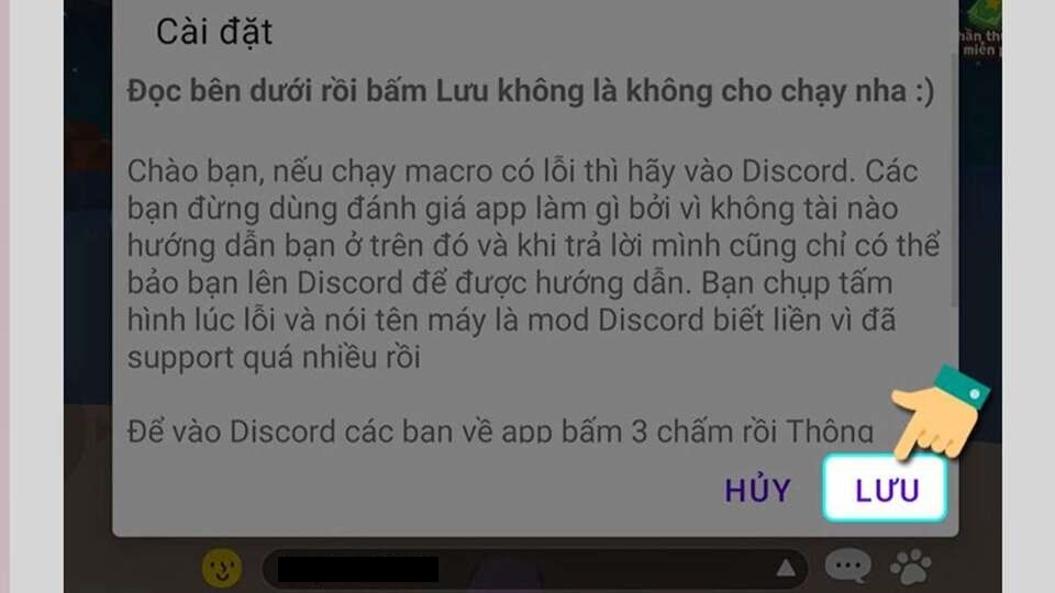 Chọn 'Lưu'
