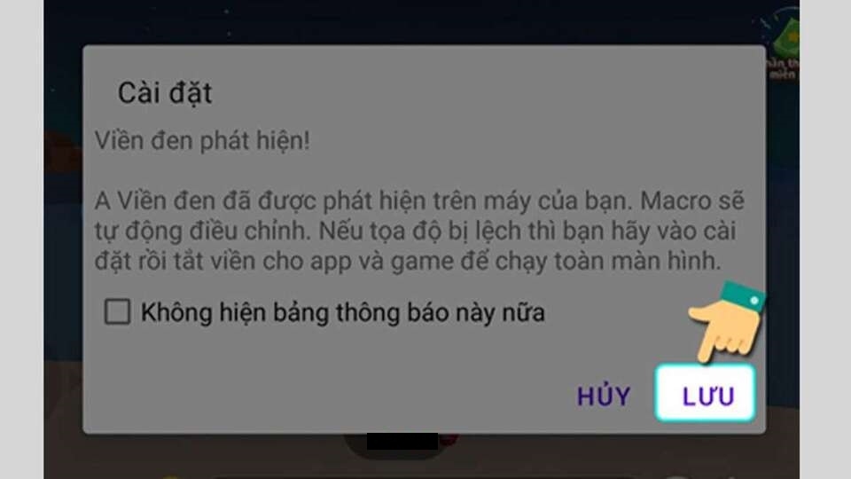 Chọn phiên bản 1.0.7 và nhấn 'Lưu'