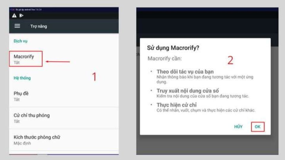 Chọn Noxplayer rồi nhấn Next và nhấp vào OFF để kích hoạt