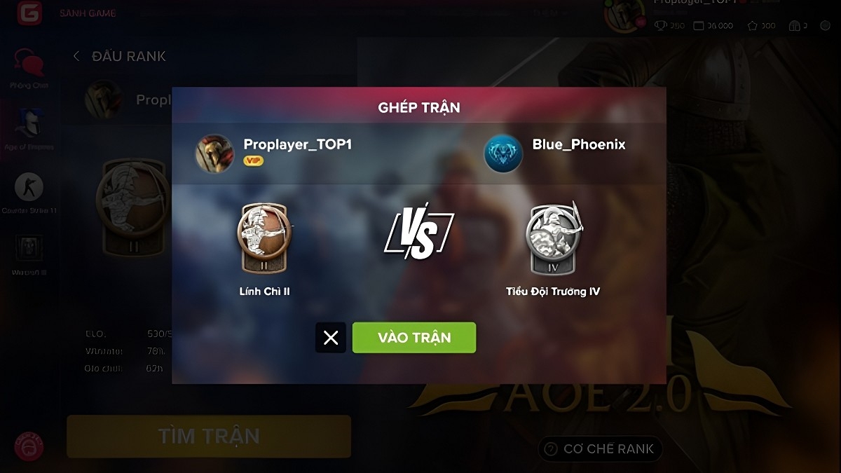 Cài đặt phòng game phù hợp