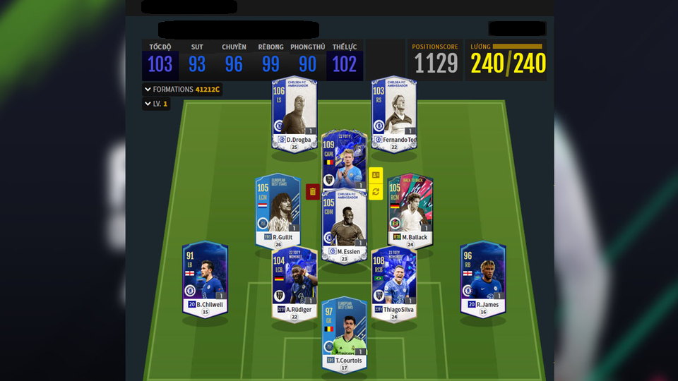 Team color Chelsea