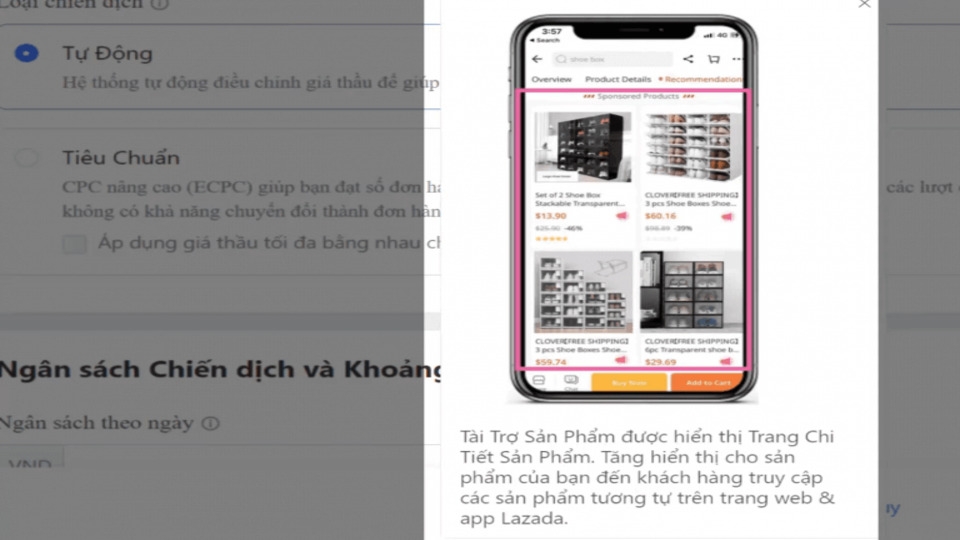 Tiến hành lựa chọn sản phẩm tiềm năng để chạy quảng cáo