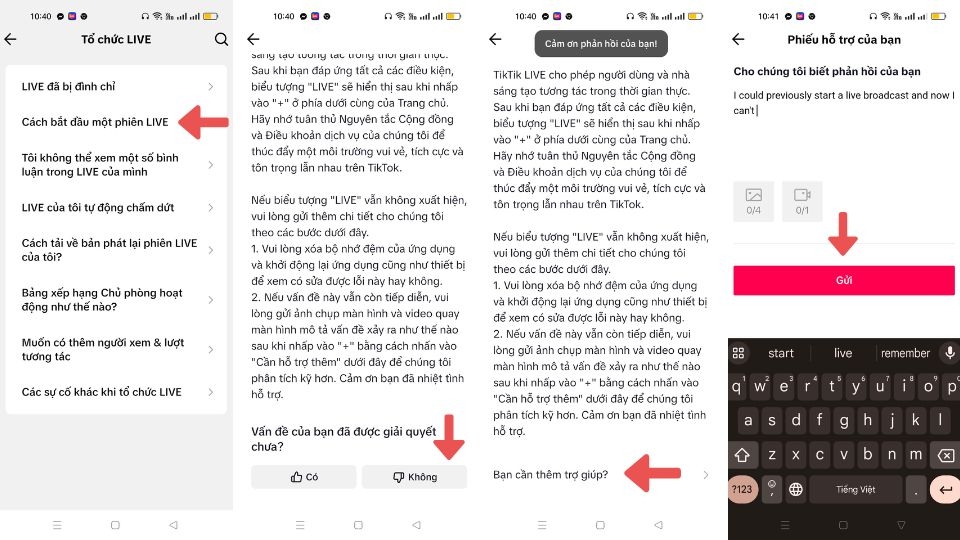 Cách live trên TikTok khi chưa đủ điều kiện 2
