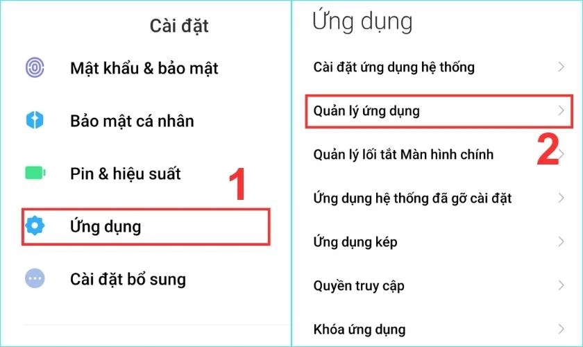 Xóa dữ liệu nếu Zalo bị lỗi không kết nối bước 1