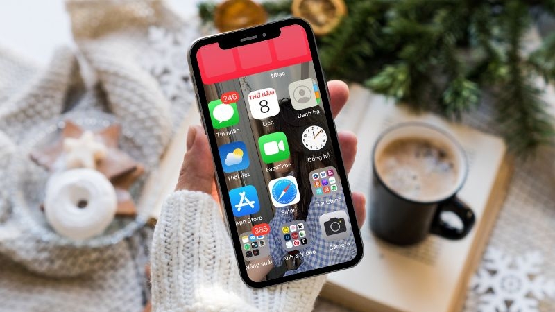 iPhone bị phóng to màn hình 1