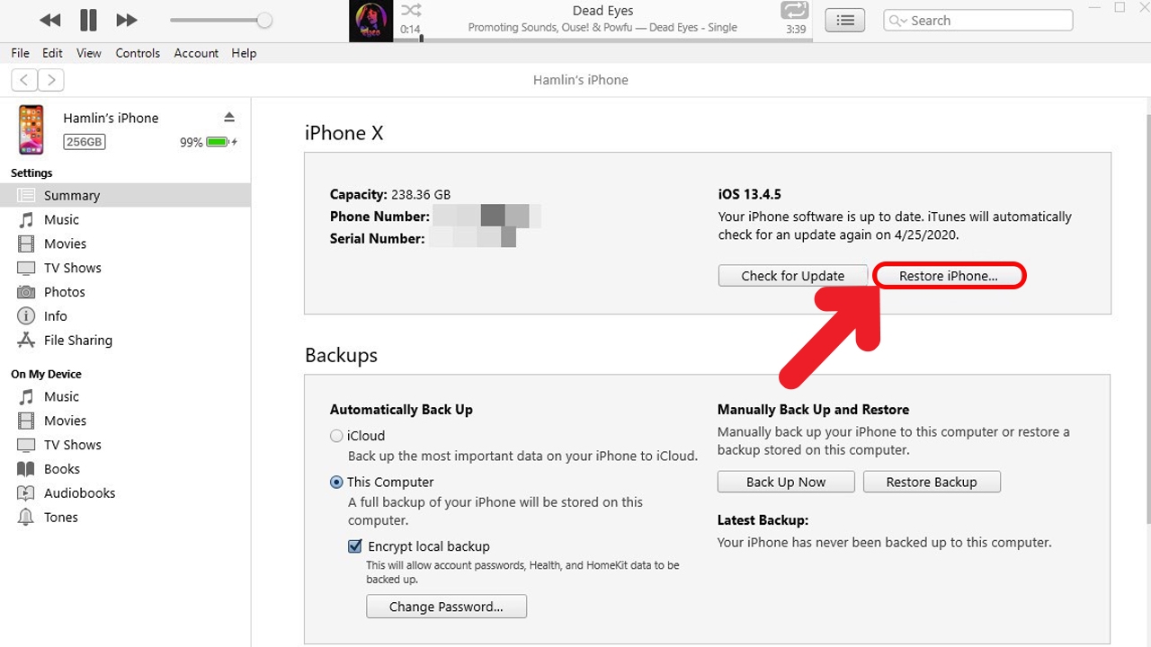 iPhone bị phóng to màn hình 8