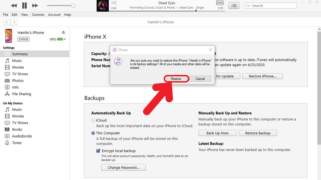 iPhone bị phóng to màn hình 9