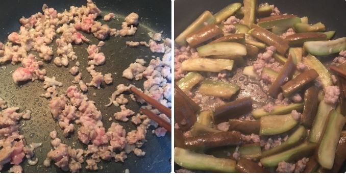 cà tím xào thịt băm - Ảnh 5