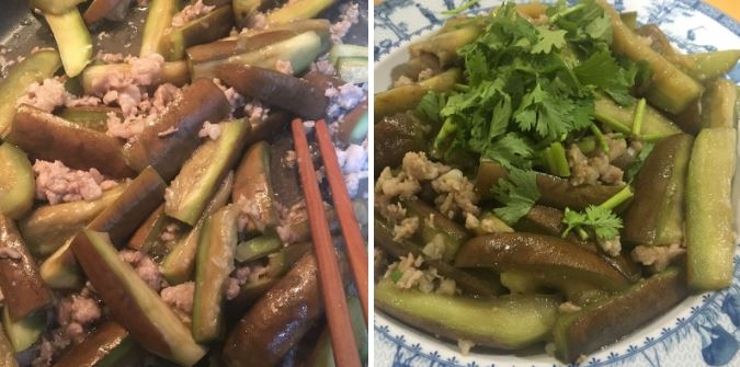 cà tím xào thịt băm - Ảnh 6