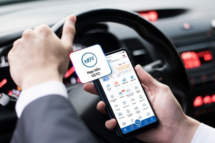 Nạp tiền bằng ứng dụng VETC trên điện thoại
