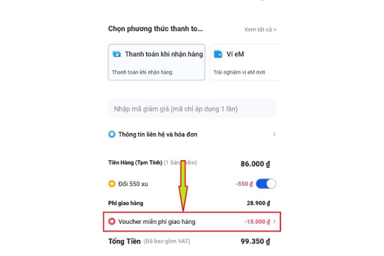 Mã freeship Lazada (hình 14)