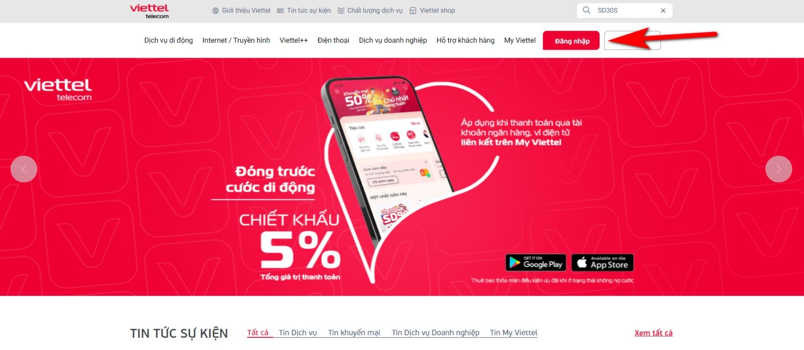 tra cứu điểm viettel 5