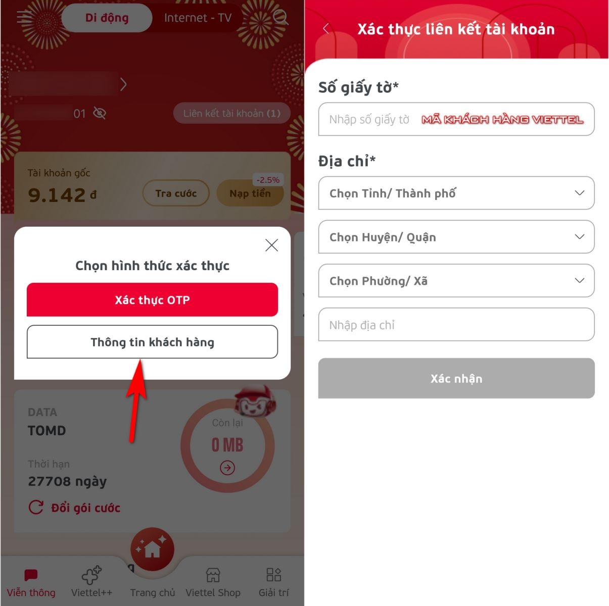 tra cứu mã khách hàng viettel 4