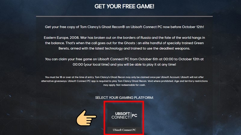 Truy cập nền tảng chơi game Ubisoft Connect PC