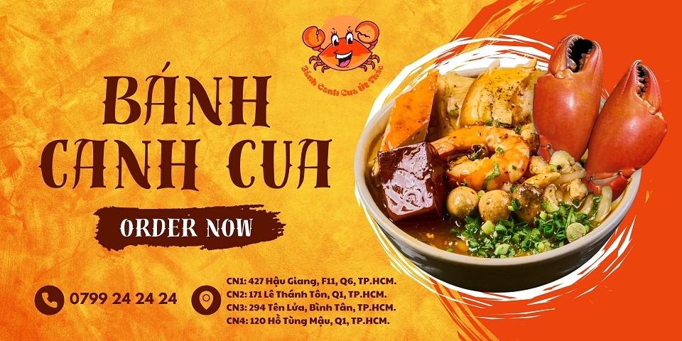 Poster bánh canh cua Út Thảo