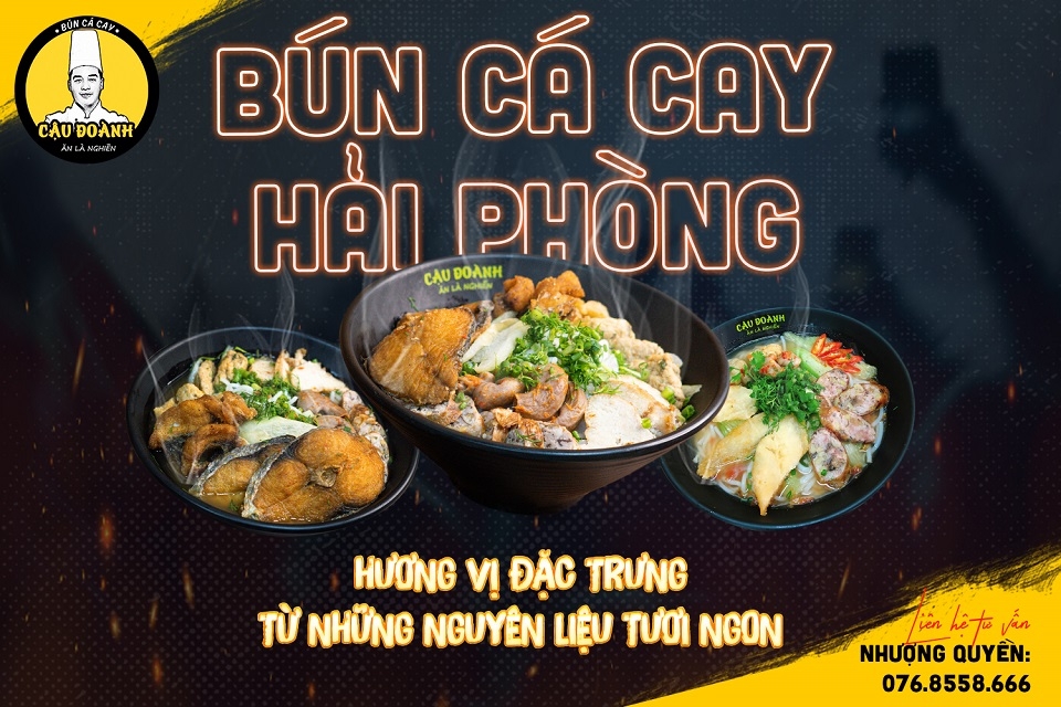 Poster bún cá cay Hải Phòng