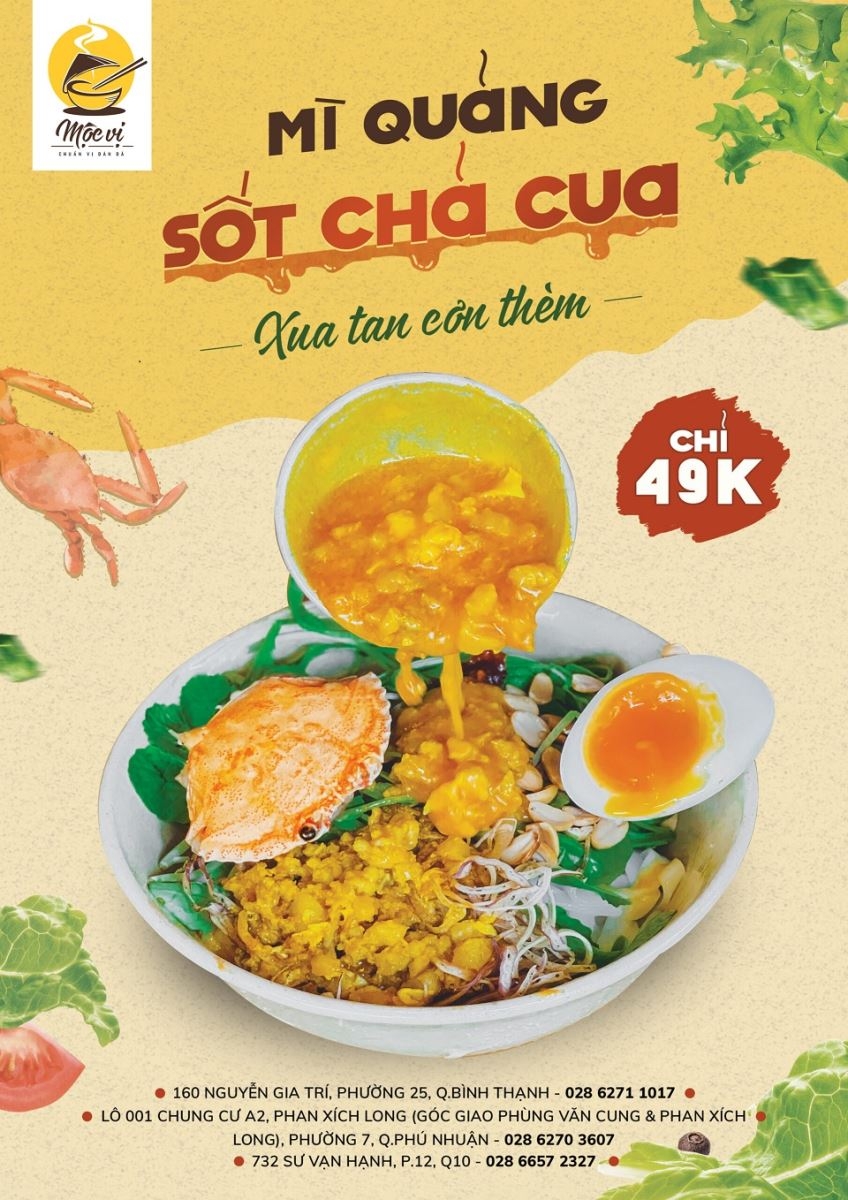 Poster mì quảng Mộc Vị