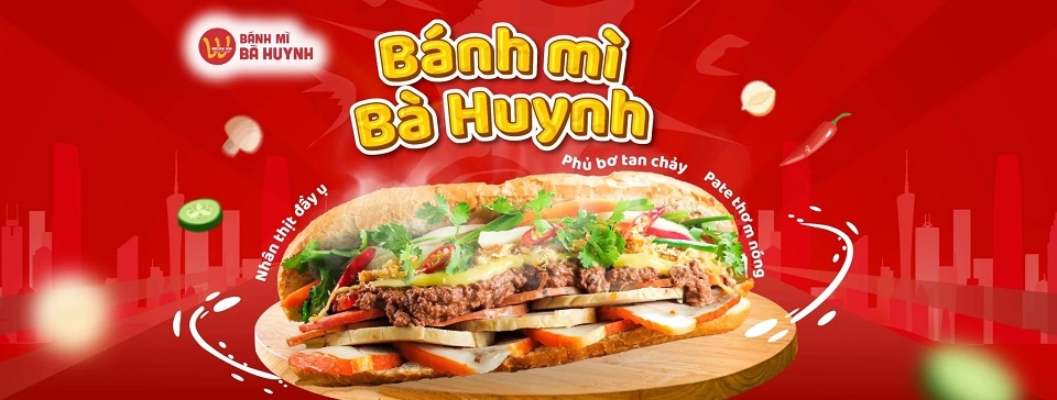 Poster bánh mì Bà Huynh