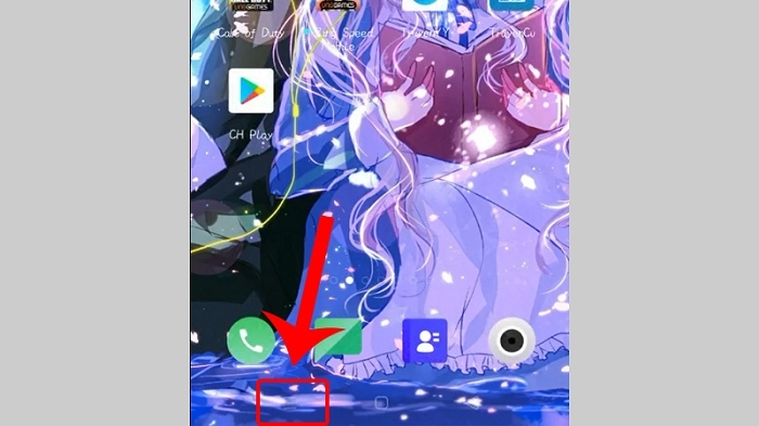 Cách chia đôi màn hình redmi dùng phím đa nhiệm bước 1