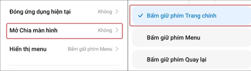 Cách chia đôi màn hình Redmi dùng lối tắt phím bước 4