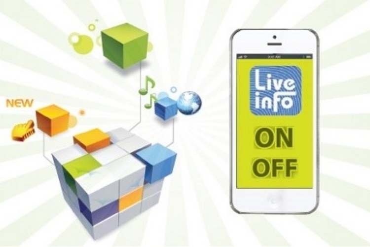 Nhấp chọn thông báo dịch vụ LiveInfo