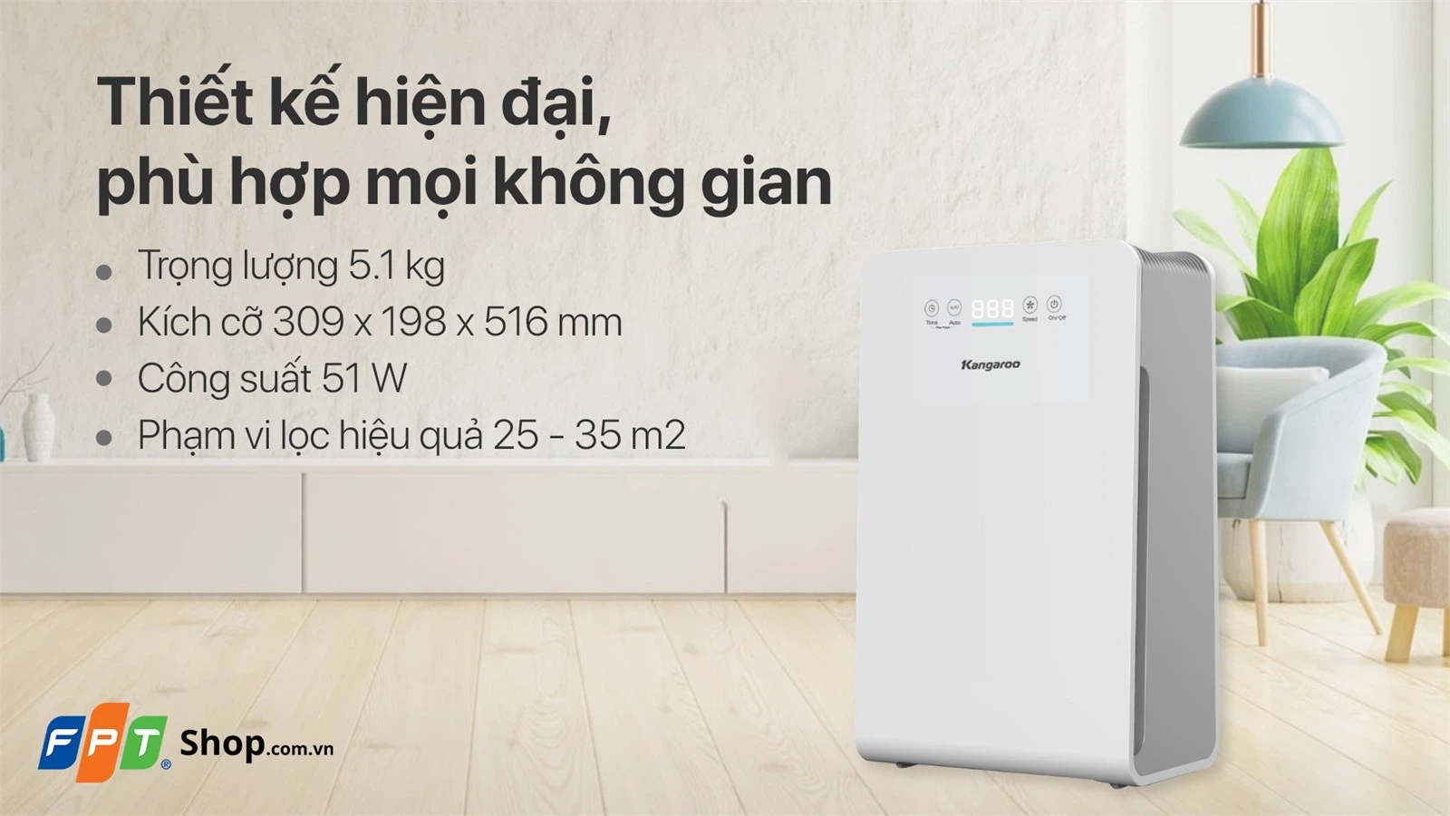 Máy lọc không khí Kangaroo KG36AP2