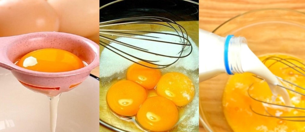 Làm hỗn hợp bánh bông lan