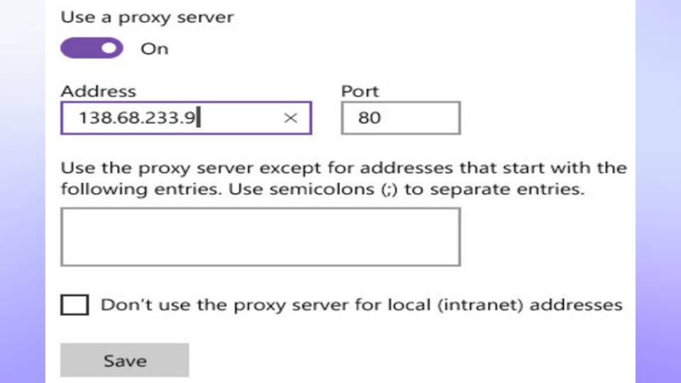 Thiết lập web proxy trong Microsoft Edge