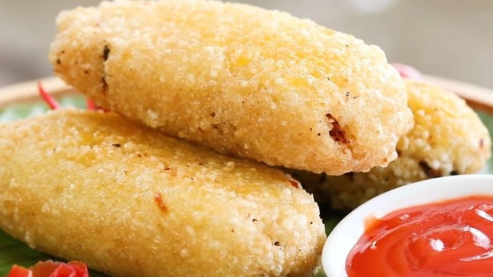 Chả cá thác lác bọc xôi chiên