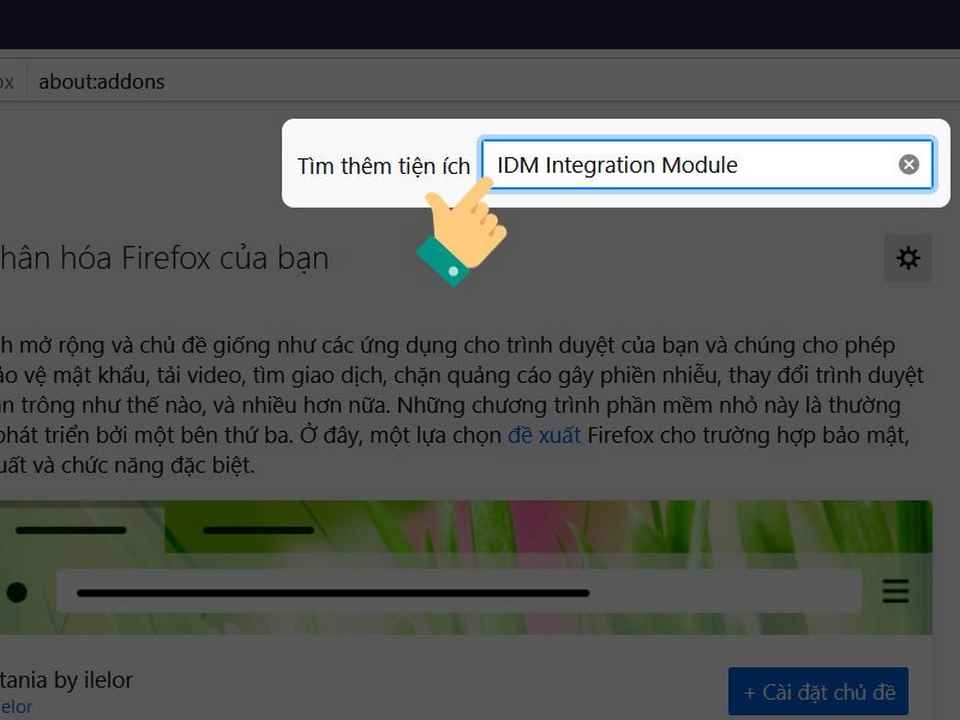 Chọn thêm các thông tin liên quan đến tiện ích