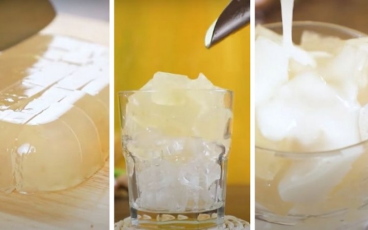 Thưởng thức rau câu chân vịt