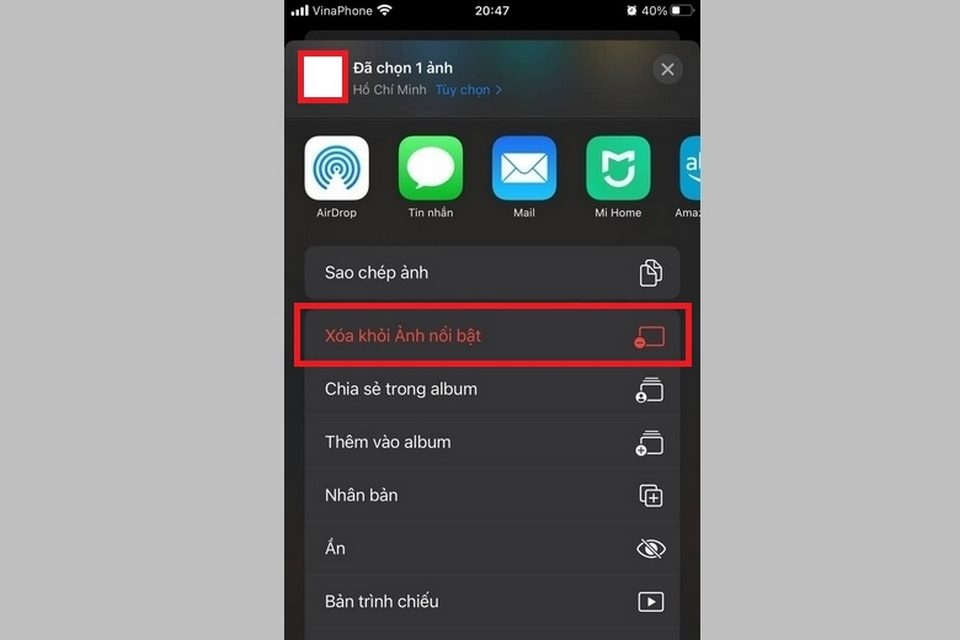 Theo dõi ảnh nổi bật cần thiết