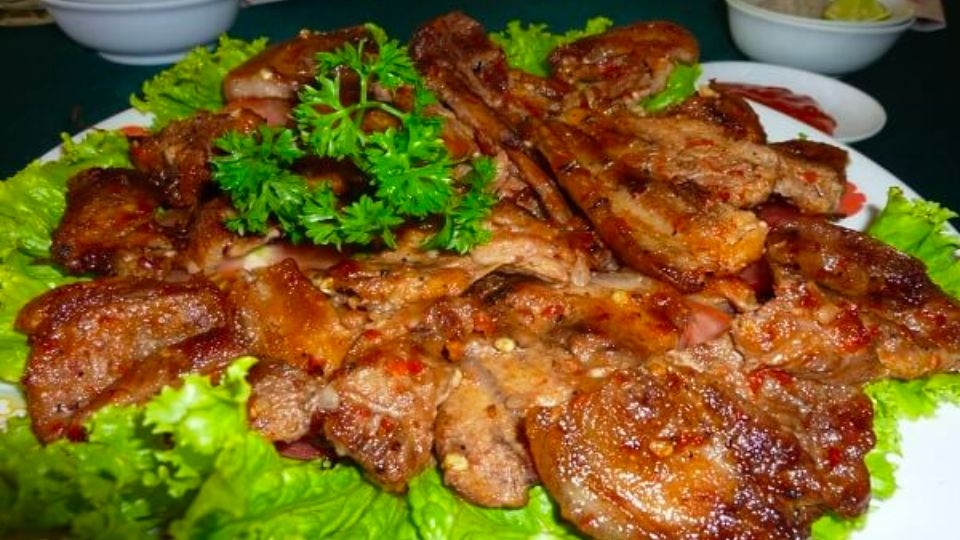 Thịt heo nướng giả cầy