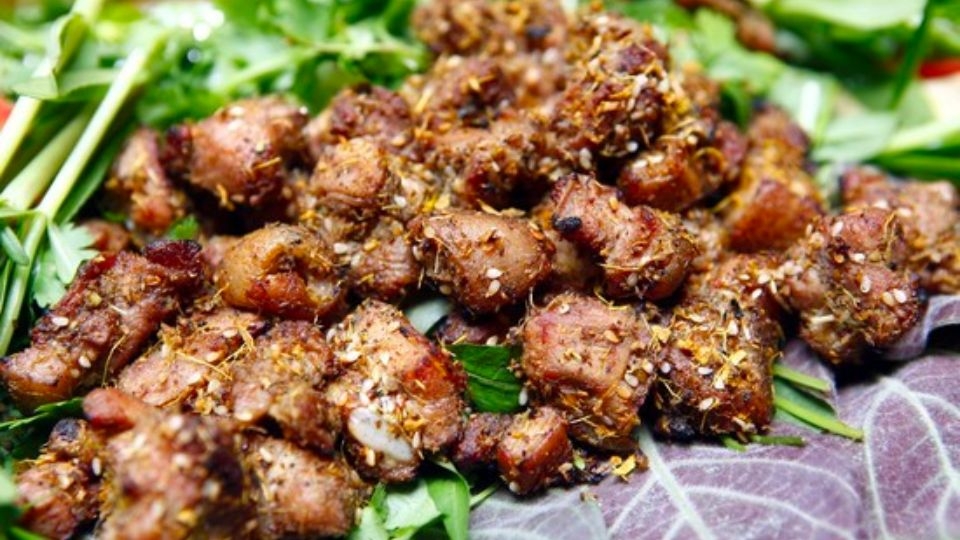 Thịt heo nướng riềng mẻ