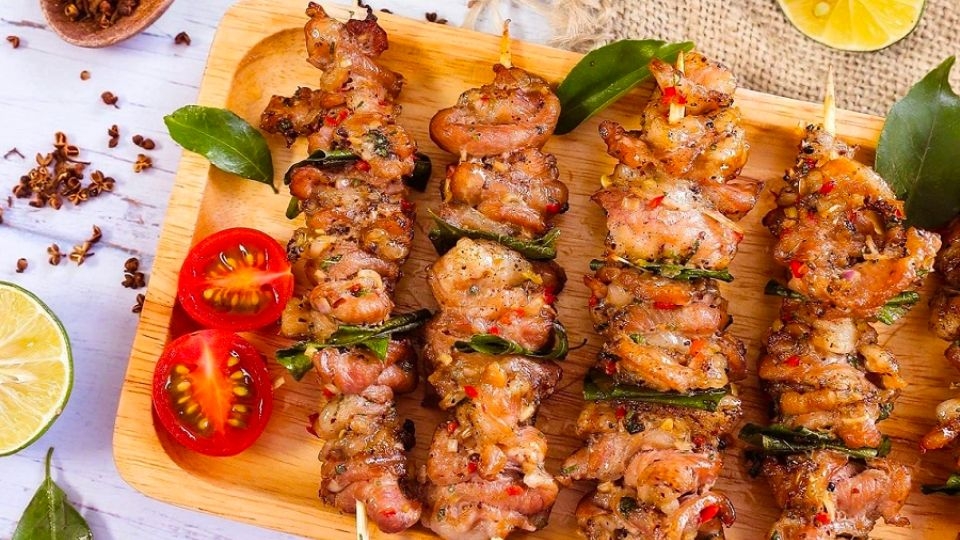 Thịt heo nướng mắc khén