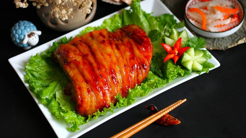 Thịt heo nướng khúc cây
