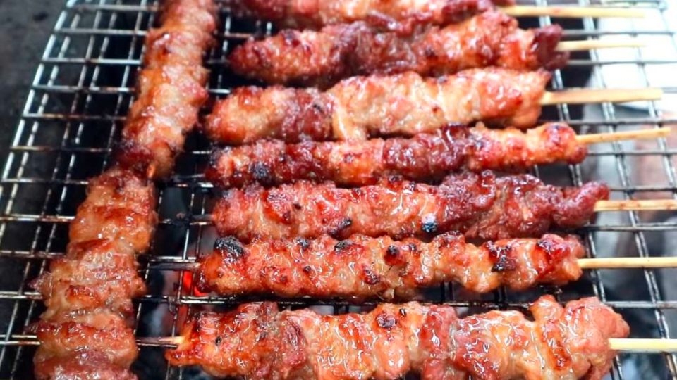 Thịt heo nướng xiên