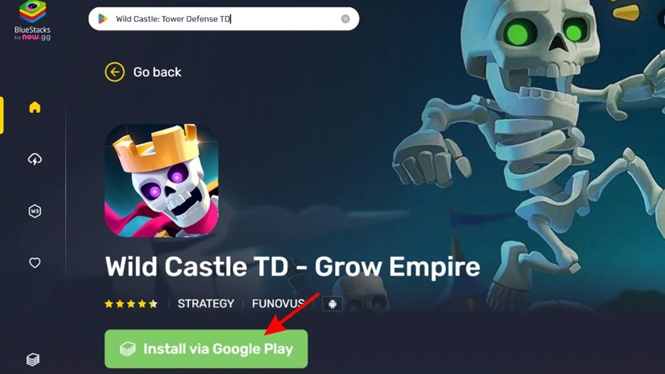 Bấm chọn “Install via Google Play”